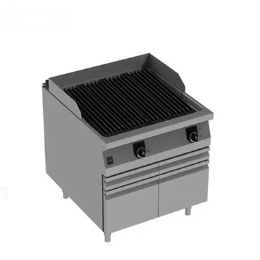 Газова скара за барбекю Lava Rock Anthracite с шкаф